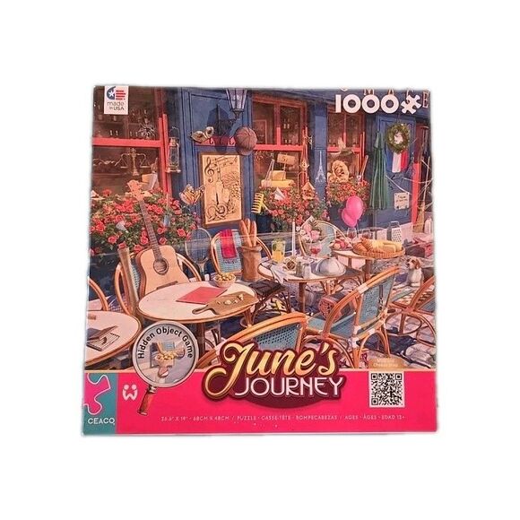 June's Journey - Wine & Cheese Shop - 1000 Piece Jigsaw Puzzle By Ceaco So Fun - Picture 1 of 8